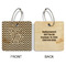 Design Your Own Wood Luggage Tags - Square - Approval