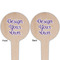 Design Your Own Wooden 4" Food Pick - Round - Double Sided - Front & Back