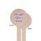 Design Your Own Wooden 6" Stir Stick - Round - Single Sided - Front & Back