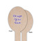 Design Your Own Wooden Food Pick - Oval - Single Sided - Front & Back