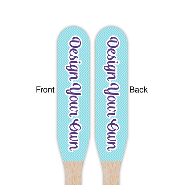 Design Your Own Wooden Food Pick - Paddle - Double Sided - Front & Back