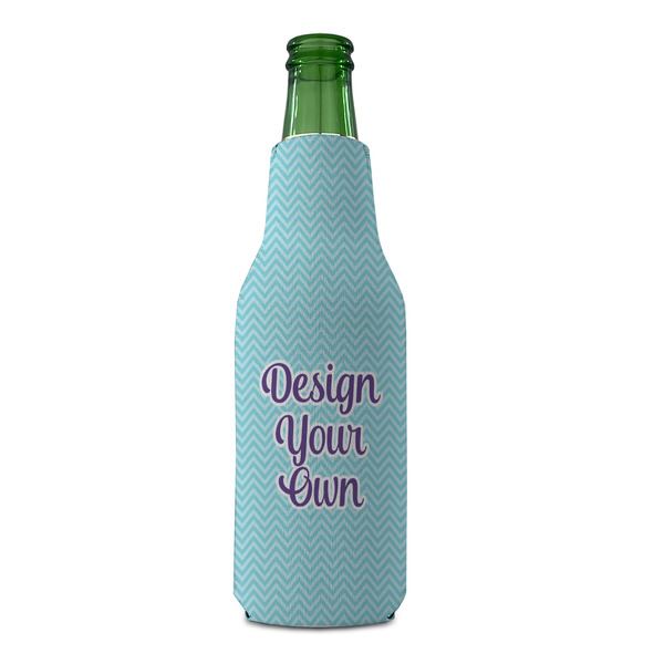 Design Your Own Zipper Bottle Cooler - FRONT (bottle)