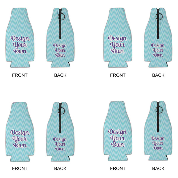 Design Your Own Zipper Bottle Cooler - Set of 4 - APPROVAL