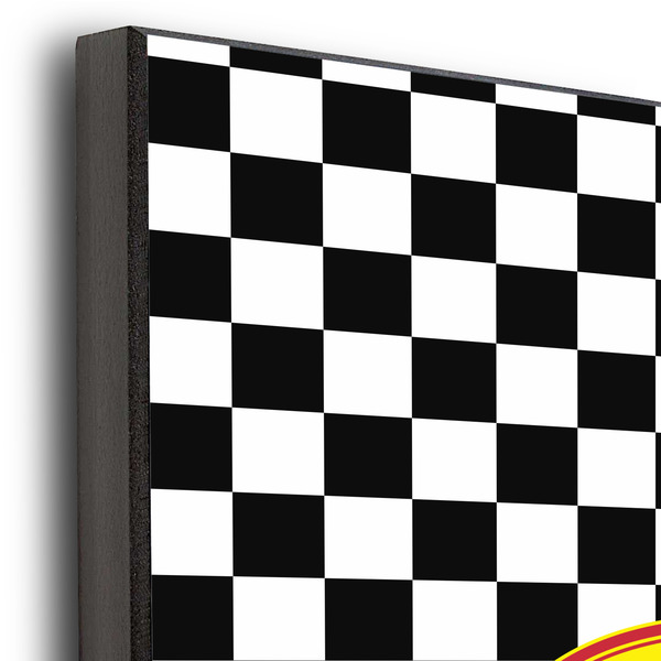 Racing Car 11x14 Wood Print - Closeup