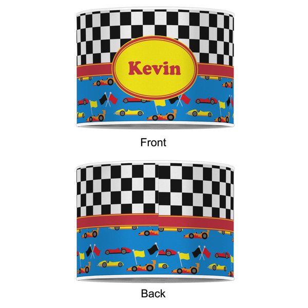 Racing Car 12" Drum Lampshade - APPROVAL (Poly Film)