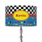Racing Car 12" Drum Lampshade - ON STAND (Fabric)
