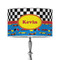 Racing Car 12" Drum Lamp Shade - Poly-film (Personalized)
