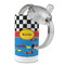 Racing Car 12 oz Stainless Steel Sippy Cups - Top Off