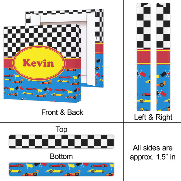 Racing Car 12x12 - Canvas Print - Approval