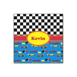 Racing Car Wood Print - 12x12 (Personalized)