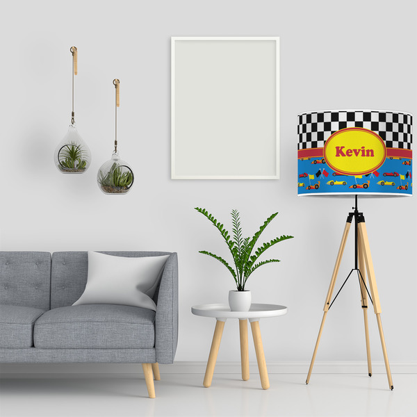 Racing Car 16" Drum Lampshade - LIFESTYLE