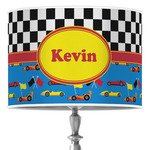 Racing Car 16" Drum Lamp Shade - Poly-film (Personalized)