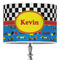 Racing Car 16" Drum Lampshade - ON STAND (Poly Film)