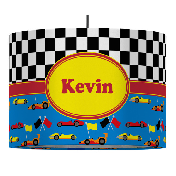 Custom Racing Car Drum Pendant Lamp (Personalized)