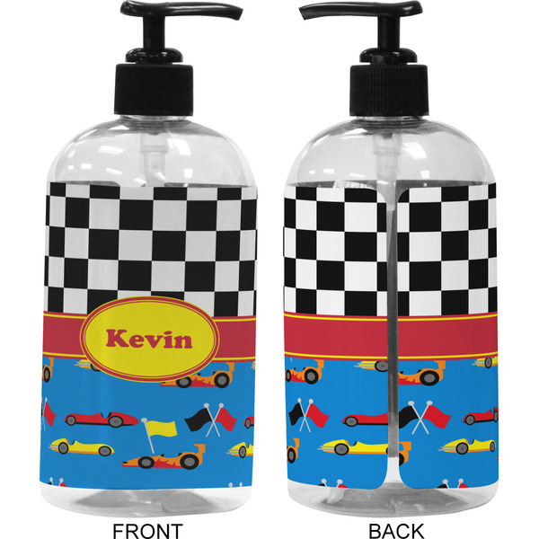 Racing Car 16 oz Plastic Liquid Dispenser (Approval)