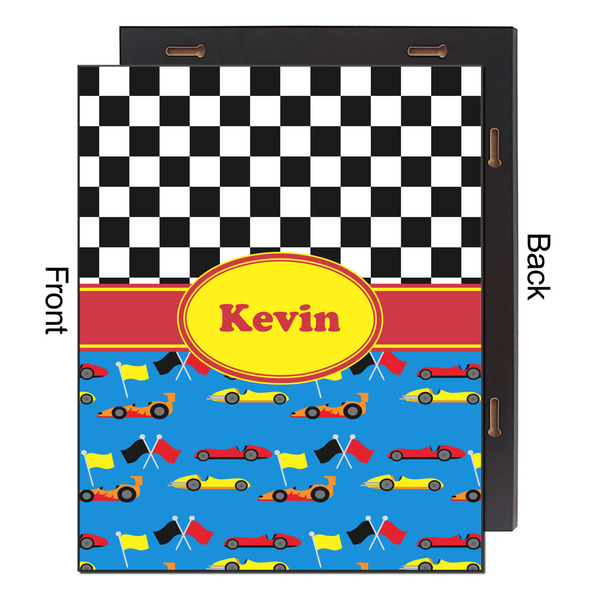 Racing Car 16x20 Wood Print - Front & Back View