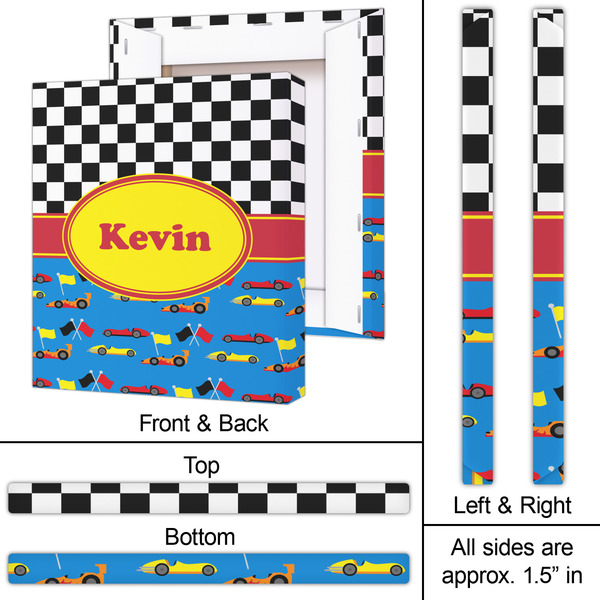 Racing Car 20x24 - Canvas Print - Approval