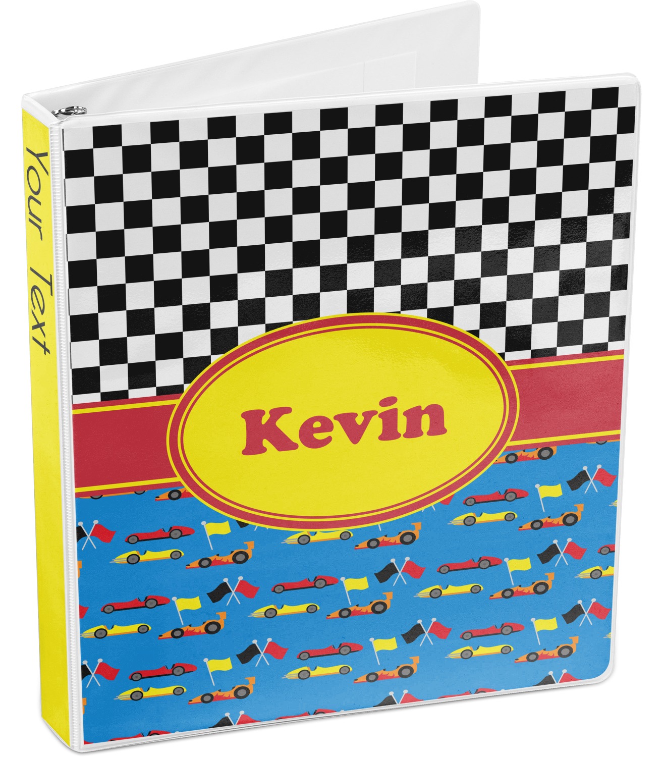 Custom Racing Car 3Ring Binder 1 inch (Personalized) YouCustomizeIt