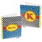Racing Car 3-Ring Binder Front and Back