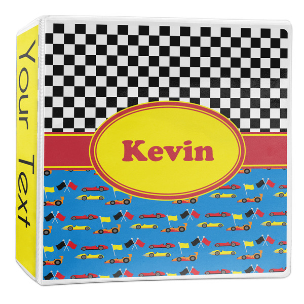 Custom Racing Car 3-Ring Binder - 2 inch (Personalized)