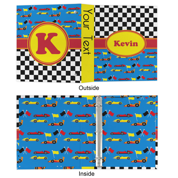 Racing Car 3 Ring Binders - Full Wrap - 1" - APPROVAL