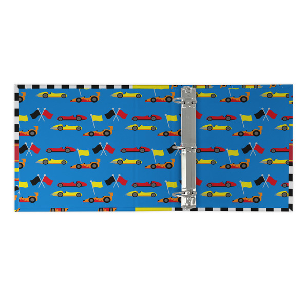 Racing Car 3 Ring Binders - Full Wrap - 2" - OPEN INSIDE