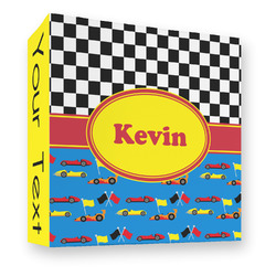 Racing Car 3 Ring Binder - Full Wrap - 3" (Personalized)