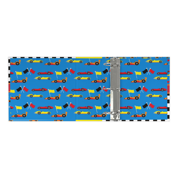 Racing Car 3 Ring Binders - Full Wrap - 3" - OPEN INSIDE