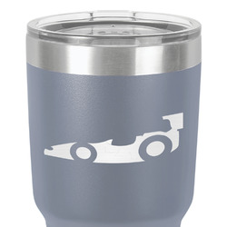 Racing Car 30 oz Stainless Steel Tumbler - Grey - Single-Sided