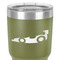 Racing Car 30 oz Stainless Steel Ringneck Tumbler - Olive - Close Up