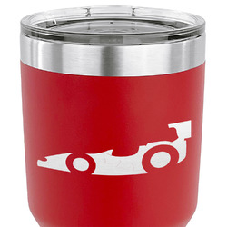 Racing Car 30 oz Stainless Steel Tumbler - Red - Double Sided (Personalized)