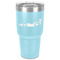 Racing Car 30 oz Stainless Steel Tumbler - Teal - Single-Sided