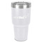 Racing Car 30 oz Stainless Steel Tumbler - White - Single-Sided