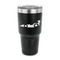 Racing Car 30 oz Stainless Steel Ringneck Tumblers - Black - FRONT