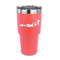 Racing Car 30 oz Stainless Steel Ringneck Tumblers - Coral - FRONT
