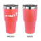 Racing Car 30 oz Stainless Steel Ringneck Tumblers - Coral - Single Sided - APPROVAL