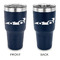 Racing Car 30 oz Stainless Steel Tumbler - Navy - Double Sided (Personalized)