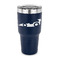 Racing Car 30 oz Stainless Steel Ringneck Tumblers - Navy - FRONT