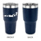 Racing Car 30 oz Stainless Steel Ringneck Tumblers - Navy - Single Sided - APPROVAL