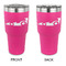 Racing Car 30 oz Stainless Steel Tumbler - Pink - Double Sided (Personalized)