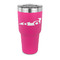 Racing Car 30 oz Stainless Steel Ringneck Tumblers - Pink - FRONT