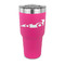 Racing Car 30 oz Stainless Steel Tumbler - Pink - Single Sided
