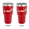 Racing Car 30 oz Stainless Steel Ringneck Tumblers - Red - Double Sided - APPROVAL