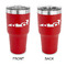 Racing Car 30 oz Stainless Steel Tumbler - Red - Double Sided (Personalized)
