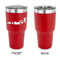 Racing Car 30 oz Stainless Steel Ringneck Tumblers - Red - Single Sided - APPROVAL