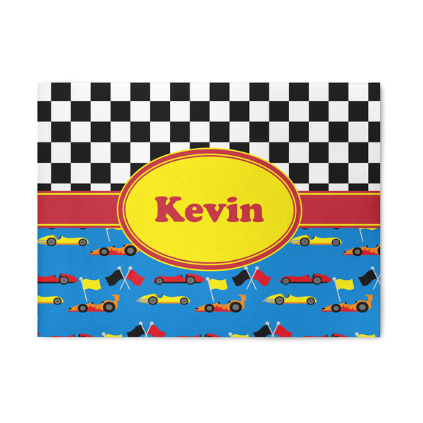 Custom Racing Car 5' x 7' Patio Rug (Personalized)