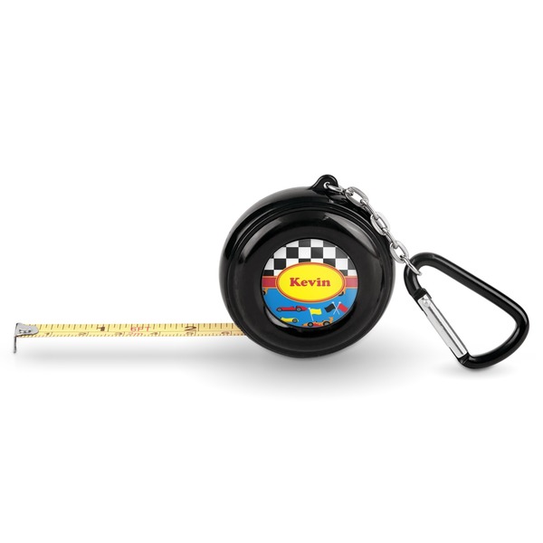 Custom Racing Car Pocket Tape Measure - 6 Ft w/ Carabiner Clip (Personalized)