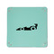 Racing Car 6" x 6" Teal Leatherette Snap Up Tray - APPROVAL