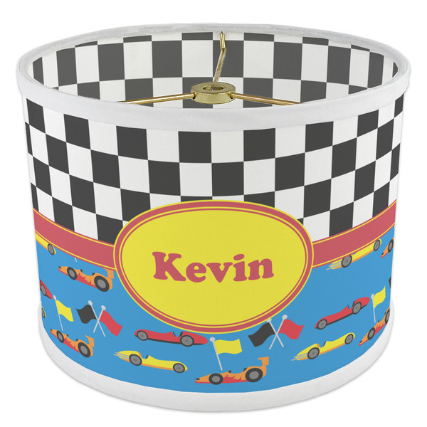 Racing Car 8" Drum Lampshade - ANGLE Poly-Film
