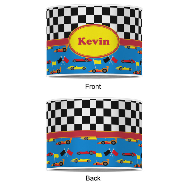 Racing Car 8" Drum Lampshade - APPROVAL (Poly Film)